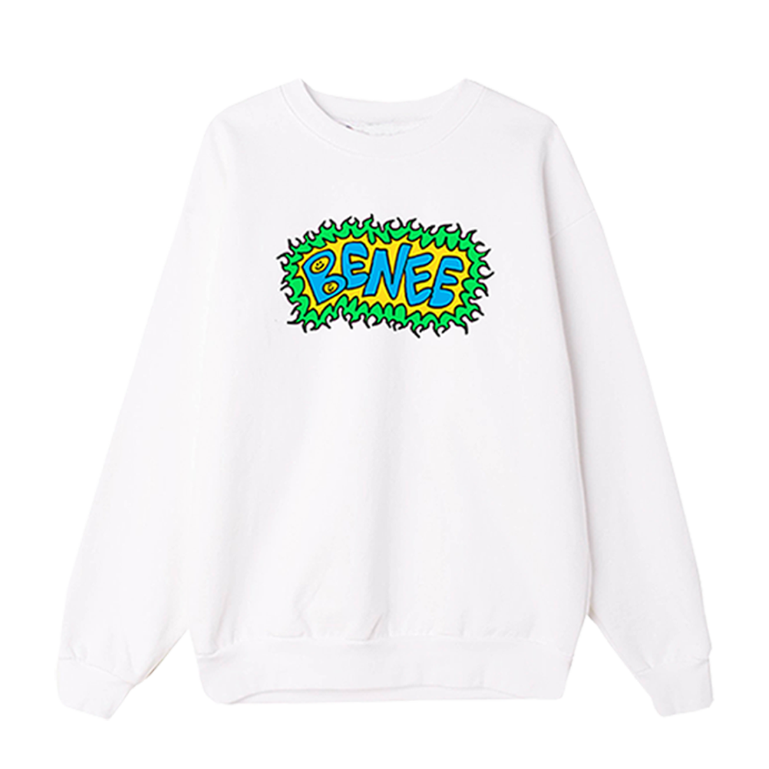 White sweatshirt in store sale